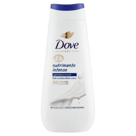 Dove Advanced Care Docciaschiuma nutrimento intenso agenti dermo-idratanti 225 ml